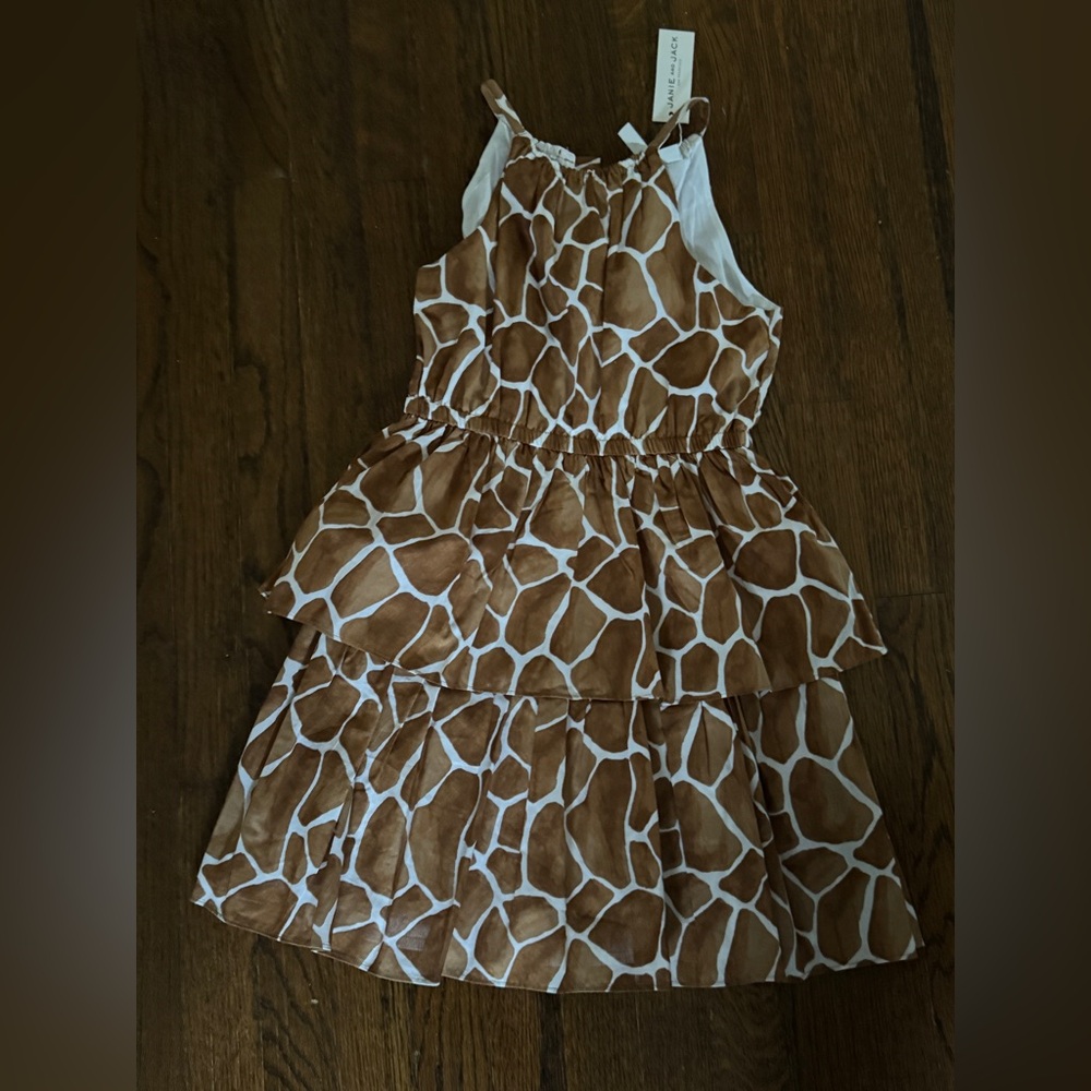 Janie and Jack Brown Animal Print Dress